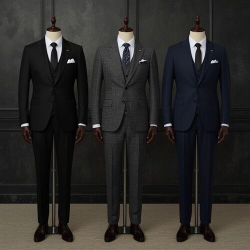 Premium Men’s Three-Piece Executive Suit Collection