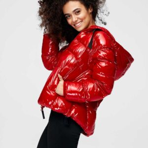 product_35 Tall ultimate faux leather biker jacket in red