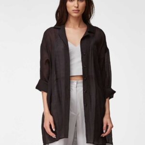 Fitted blazer in black