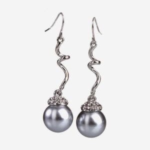 product_45 Heart pave hoop earrings in silver