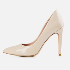 product_98 Wide Fit Whistling elastic high heels beige